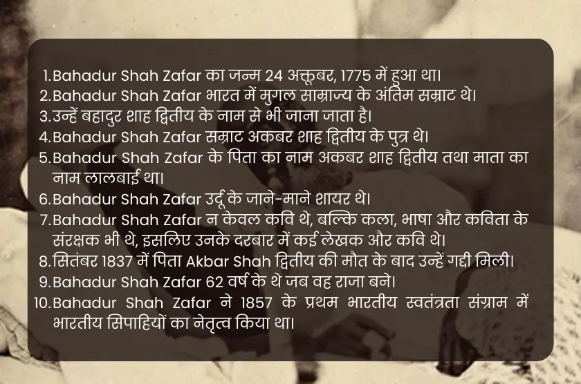 10-lines-on-bahadur-shah-zafar-in-hindi